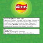 Walkers Pickled Onion Crisps Multipack, 6 Bags