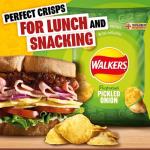 Walkers Pickled Onion Crisps Multipack, 6 Bags