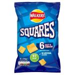 Walkers Salt and Vinegar Snack Squares, 6 Pack