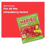 HARIBO Giant Strawberry Gummies - 75 Fruity Pieces