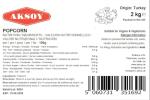 AKSOY 2KG Popping Corn Kernels for Homemade Snacks