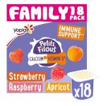 Petits Filous Strawberry, Raspberry & Apricot Yogurt Pots