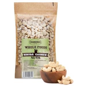 Chandra Whole Cashew Nuts 1KG - Low-GI Snack