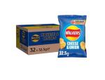 Walkers Cheese & Onion Crisps, 32.5g - Case of 32