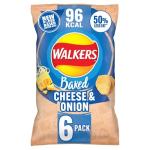 Walkers Cheese & Onion Crisps Multipack 6x22g