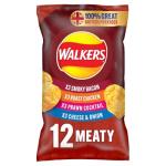 Walkers Meaty Variety Crisps 12 Pack