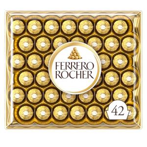 Ferrero Rocher Chocolate Pralines Gift Box, 42 Pieces
