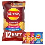 Walkers Meaty Variety Crisps 12 Pack