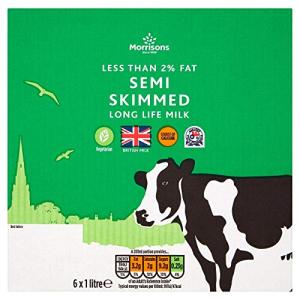 Morrisons Semi Skimmed Milk, 6 Liters