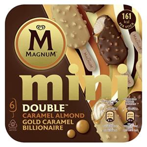 Magnum Mini Double Caramel Ice Cream Sticks 6 Pack