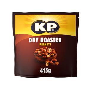 KP Nuts Dry Roasted Peanuts 415g Pack