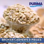 Raw Broken Cashew Nuts 1kg - Premium Quality