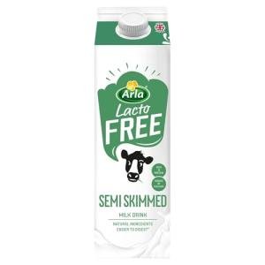 Arla LactoFREE Semi Skimmed Milk, 1 Litre