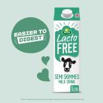 Arla LactoFREE Semi Skimmed Milk, 1 Litre