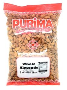 Raw Whole Almonds 1kg - Vegan & Non-GMO