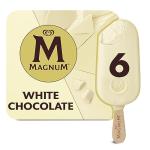 Magnum White Chocolate Ice Cream Sticks, 6 Pack