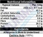 1kg Raw Whole Cashew Nuts - Healthy Snacking