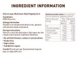 Joe & Seph's Popping Corn Kernels, XX-Large Bag 1kg MUSHROOM POPPING CORN (Packing may vary).