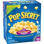 Pop Secret Microwave Popcorn Movie Theater Butter, Snack Size 12 Bags 21 oz