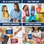 LOVE CORN Variety Pack (6 Sea Salt, 6 BBQ, 6 Salt & Vinegar, 6 Sour Cream & Chive 20g) – Healthy Snacks Ideal for Gluten Free & Vegan Diets – Low Sugar Alternative for Crisps and Mixed Nuts