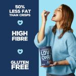 LOVE CORN Variety Pack (6 Sea Salt, 6 BBQ, 6 Salt & Vinegar, 6 Sour Cream & Chive 20g) – Healthy Snacks Ideal for Gluten Free & Vegan Diets – Low Sugar Alternative for Crisps and Mixed Nuts