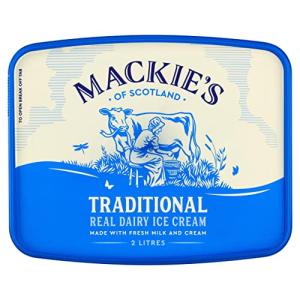 Mackie's of Scotland Traditional Luxury Dairy Ice Cream, 2 Litre (Frozen)