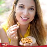 Tropgo Roasted Cashew Nuts 500g - Packed Fresh, Lightly Salted Cashews with Fibre, Protein and Minerals, Perfect for Snacking - Kosher Approved Cashews - Bulk Buy Nuts