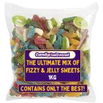 The Ultimate Pick & Mix Sweets 1kg Bag - Includes 20+ Fizzy, Sour & Jelly Sweets - Retro Candy Assortment - Perfect for Christmas, Easter, Halloween, Birthdays and More