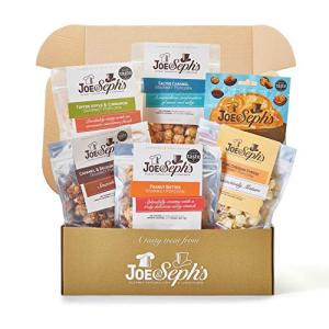 Joe & Sephs Movie Night In Box (1x500g) | Chocolate Bites and Gourmet Popcorn, 7 flavours, movie night snacks, gifts for men and women, air-popped, sweet and salty flavours