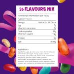 The Jelly Bean Factory, Jelly Beans Gift 1.4 KG Tub, Gluten Free Sweets - 36 Natural, Huge Fruit Flavours, Chewy, Retro American Sweets for Kids, Adults, Christmas - Gourmet Pick and Mix Jellybeans