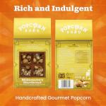 Popcorn Shed Millionaire's Shortbread Gourmet Popcorn (1 x 80g) - Caramel with Belgian Milk Chocolate & Shortbread Crumbs, Easy & Low Calorie Snack, Perfect for Parties, Movie Nights & Gifting