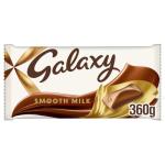 Galaxy Chocolate Bar, Smooth Milk Chocolate, 360g, Ideal for Gift, Snacks or Hamper