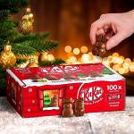 Nestle Kit Kat Christmas Friends 100 Assorted Milk Chocolate Christmas Figures Bulk Chocolate Box, 820 g