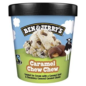 Ben & Jerry's Caramel Chew-Chew Ice Cream, 465ml (Frozen)