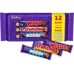 Cadbury Chocolate Bars Value Pack, Includes 4 x Boost's, 4 x Crunchie's & 4 x Wispa's, 12 Bars (Pack of 1)