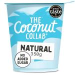 The Coconut Collab Natural Yoghurt, Thick & Creamy, No Added Sugar, Live Cultures, Vegan, Plant-Based, Dairy-Free 350g