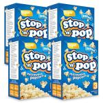 SOL 12pk x 85g Stop 'n' Pop Microwave Popcorn, Salted Flavoured Pop Corn Kernels, Ready in Minutes Tasty Snack for Family Movie Nights, Easy to Prepare, Ideal for Sharing Fun Moments at Home