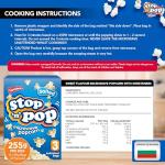 SOL 12pk x 85g Stop 'n' Pop Microwave Popcorn, Salted Flavoured Pop Corn Kernels, Ready in Minutes Tasty Snack for Family Movie Nights, Easy to Prepare, Ideal for Sharing Fun Moments at Home