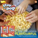 SOL 12pk x 85g Stop 'n' Pop Microwave Popcorn, Sweet Flavoured Pop Corn Kernels, Perfect Tasty Snack for Family Movie Nights, Easy to Prepare, Ideal for Sharing Fun Moments at Home