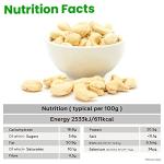 Zeina Cashew Nuts (Raw) with High Vitamin B6 and Iron (1Kg) - Natural Fibre and Protein. A Fresh Healthy Snack with Resealable Bag - Peanut and Sesame Free