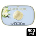 Carte D'Or Madagascan Vanilla Light Ice Cream Tub Dessert 900ml