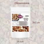 Rulop Mix Nuts 1kg: Raw & Unsalted Cashews, Almonds, Walnuts, Brazil Nuts - Nutritious Vegan, Keto, Vegetarian Snack Mix, Bulk Diet Treat & Wholesome Gift Choice