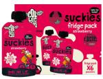 The Collective Great Dairy Suckies Strawberry Kids Yoghurt Pouch Multi-Pack 6 x 90g