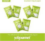 Yogourmet - Probiotic Yogurt Starter (6 Sachets = 6 Liters) - Make Yogurt at Home - Natural, Gluten-Free, Kosher, Halal