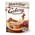 Galaxy Minstrels Milk Chocolate Bag, 195g, Ideal for Chocolate Gift, Snacks or Hamper