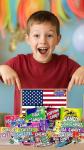 American Sweets Gift Box - Imported USA Candy Hamper - Includes 30 Assorted Treats, Mixed Flavours & Favourite Brands By Simway Sweets