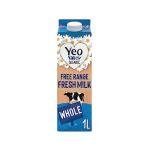 Yeo Valley Organic Whole Fresh Milk 1L