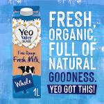 Yeo Valley Organic Whole Fresh Milk 1L