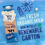 Yeo Valley Organic Whole Fresh Milk 1L