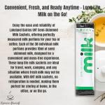 30 x Lakeland Dairies Milk In A Stick - UHT Semi Skimmed Milk Sachets - 10ml Each. Ideal for Travel, Camping, Work, Hotels, Airplanes, and Letterbox Friendly Packaging By Espresso Yourself